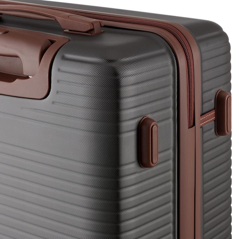 Tectake  Reisekofferset Madison 13-teilig, Hartschalen aus robustem ABS-Kunststoff TSA-Sicherheitszahlenschloss 