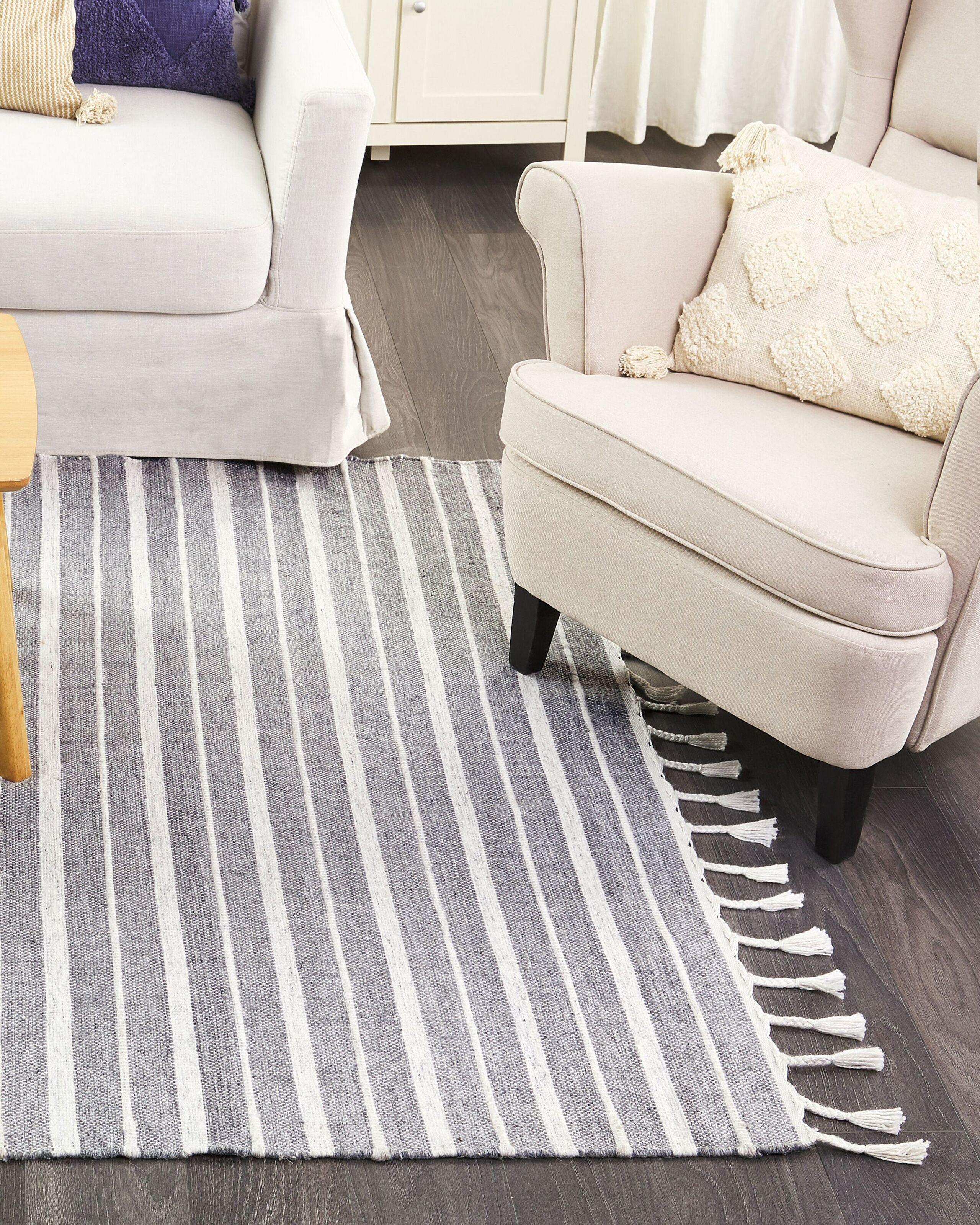 Beliani Tapis en Matière synthétique Boho BADEMLI  