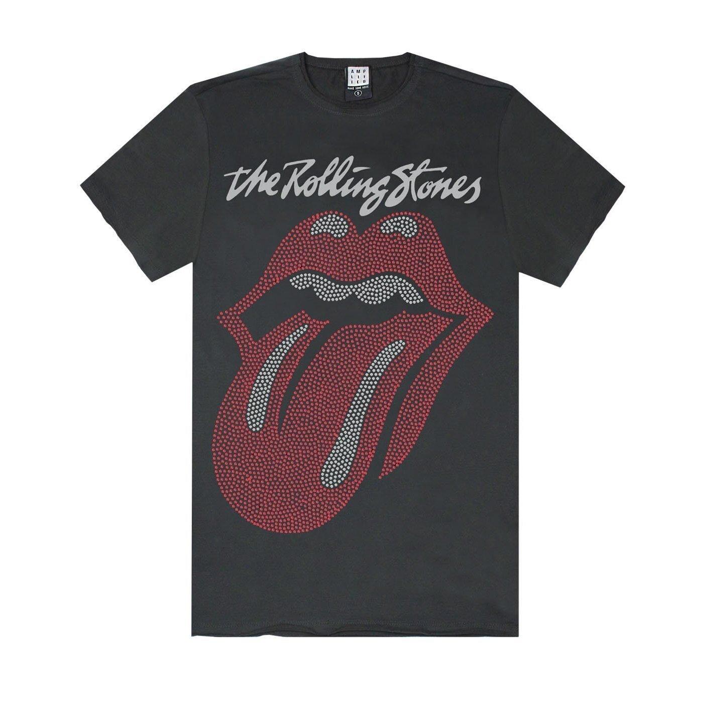 Image of "tongue" Tshirt, Logo Herren Charcoal Black S