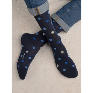 BLEU FORET Gepunktete Socken  