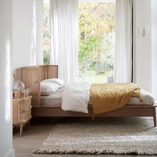 La Redoute Intérieurs Nachttisch Laora mit 1 Rattanschublade  