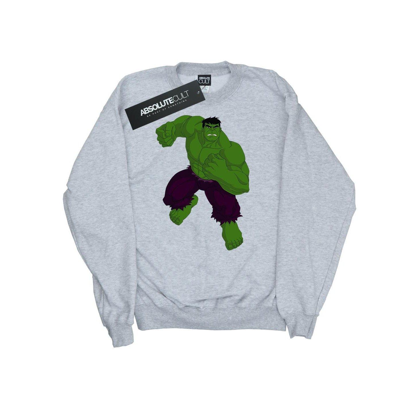 Image of Hulk Pose Sweatshirt Unisex Grau 152-158