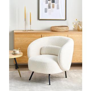 Beliani Fauteuil en Bouclé Moderne MAKELA  