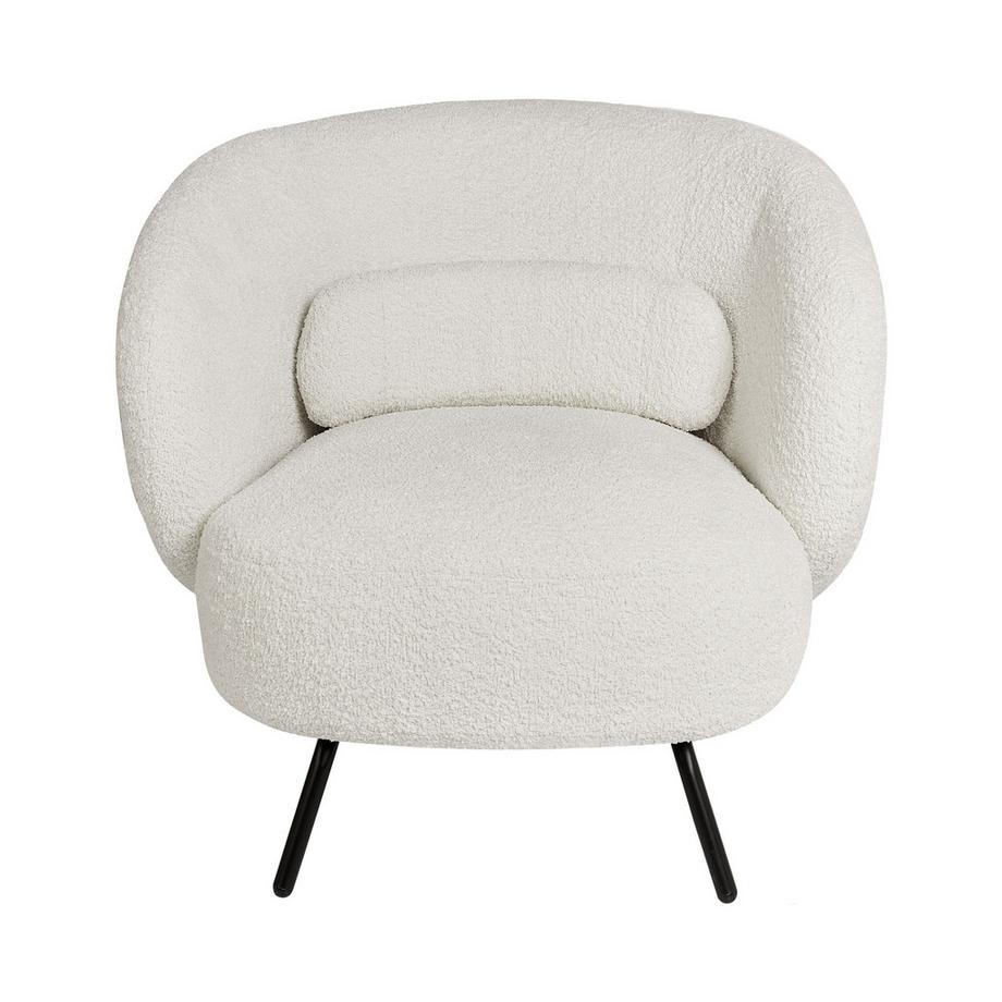 Beliani Fauteuil en Bouclé Rétro MAKELA  