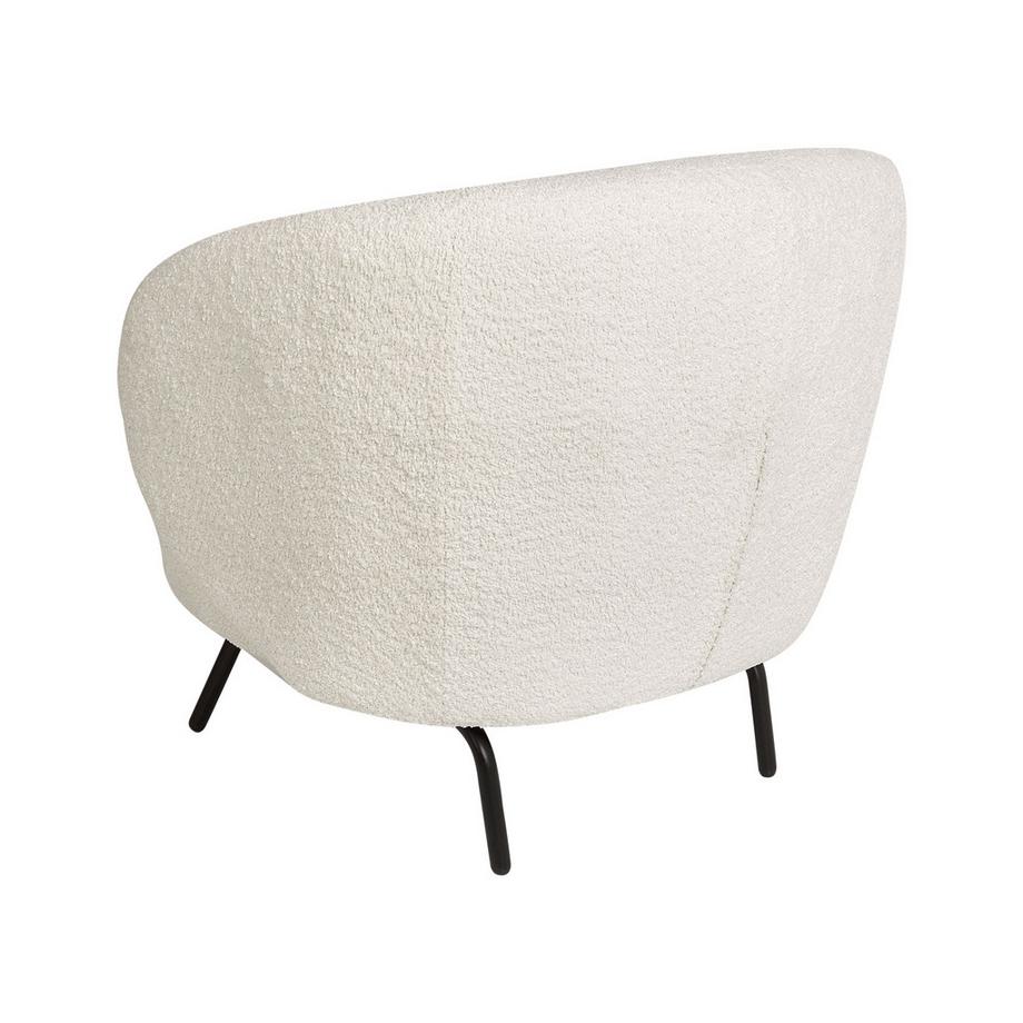 Beliani Fauteuil en Bouclé Rétro MAKELA  