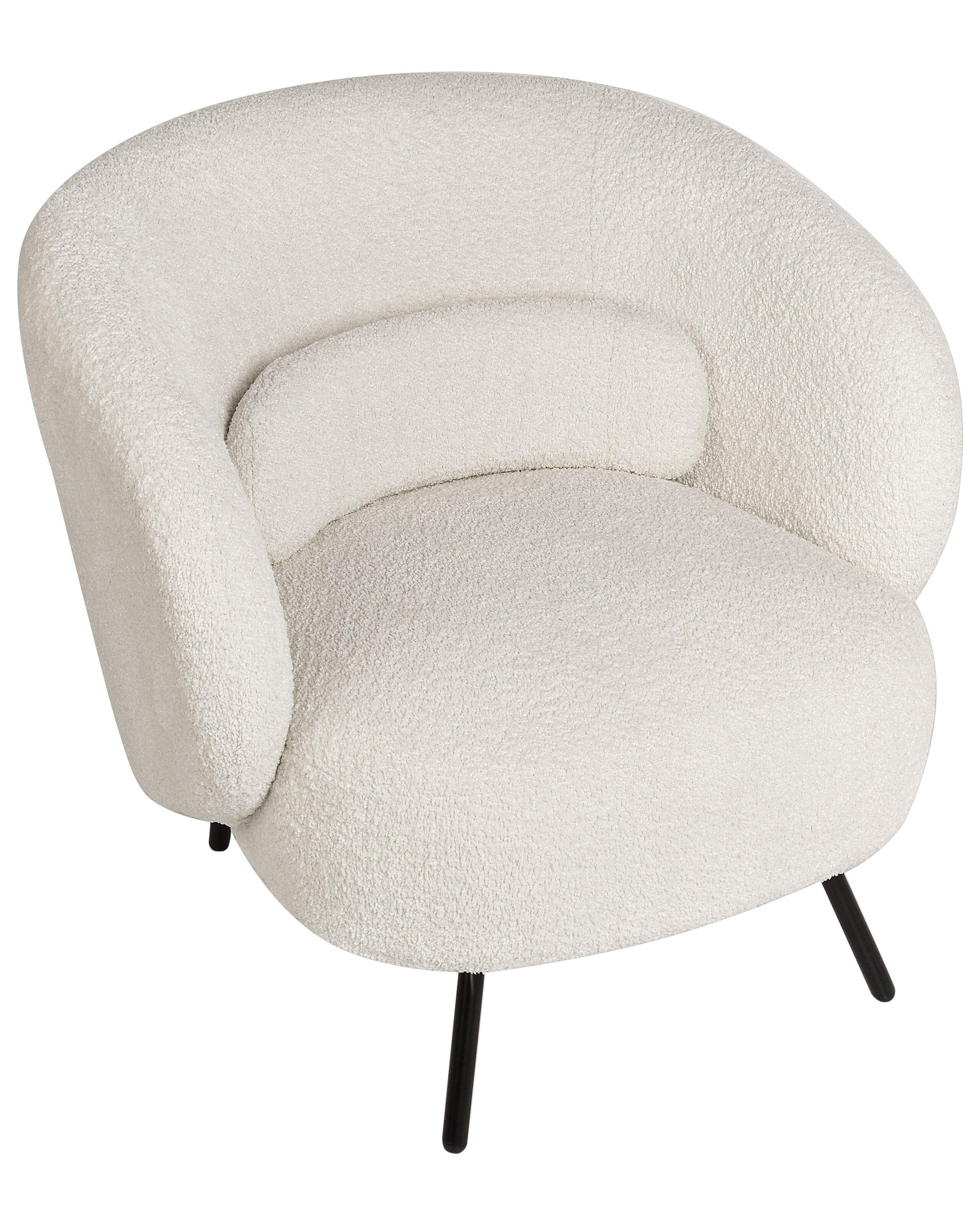 Beliani Fauteuil en Bouclé Moderne MAKELA  