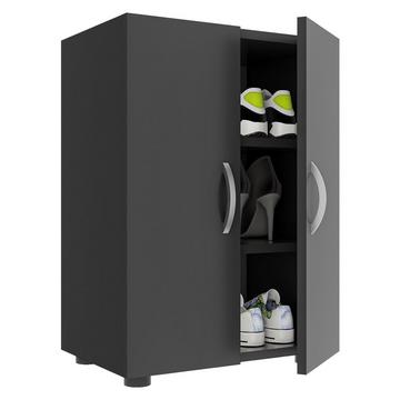 Holz Großer Schuhschrank Schuhkommode Schuhregal Stiefel Groß Ulas 3 Fächer