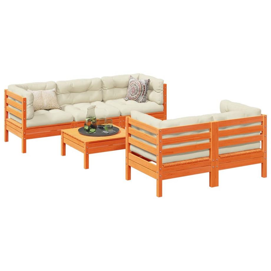 VidaXL set divano da giardino Legno di pino  