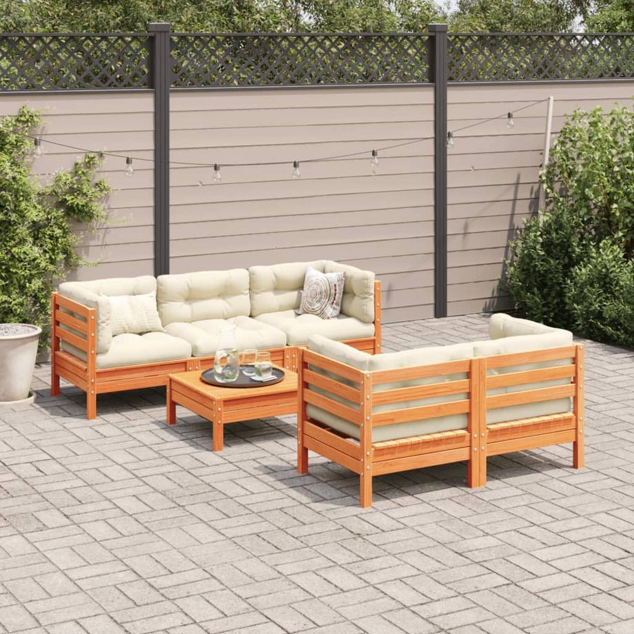 VidaXL set divano da giardino Legno di pino  