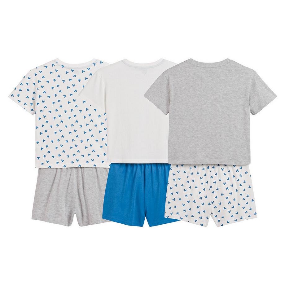 La Redoute Collections  3er-Pack Kurzpyjamas 
