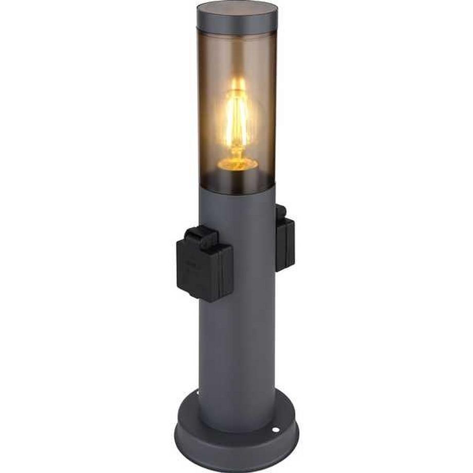 Lampe d'extérieur Boston inox anthracite 13x13x45