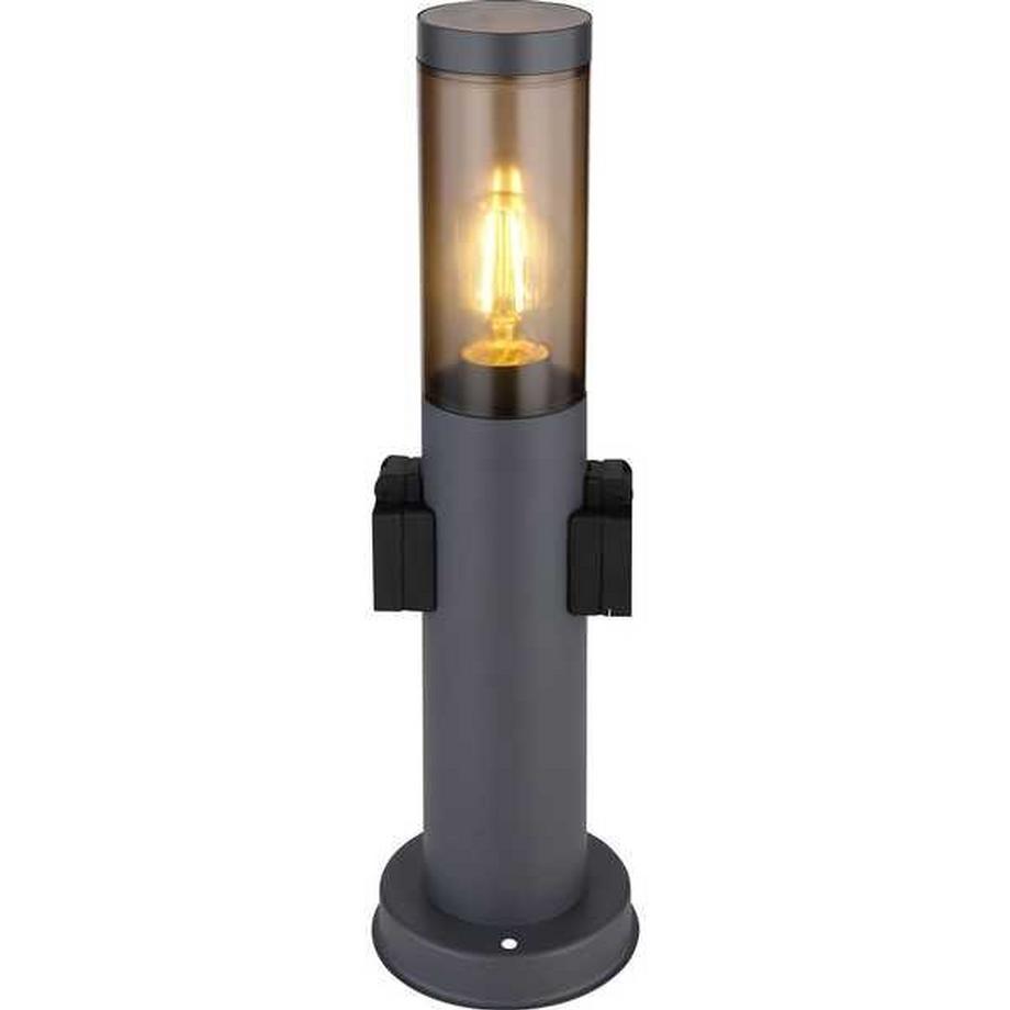 mutoni Lampe d'extérieur Boston inox anthracite 13x13x45  