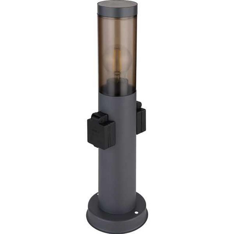 mutoni Lampe d'extérieur Boston inox anthracite 13x13x45  