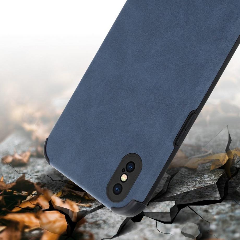 Cadorabo  Hülle für Apple iPhone X  XS mit Kunst-Wildleder Rückseite 