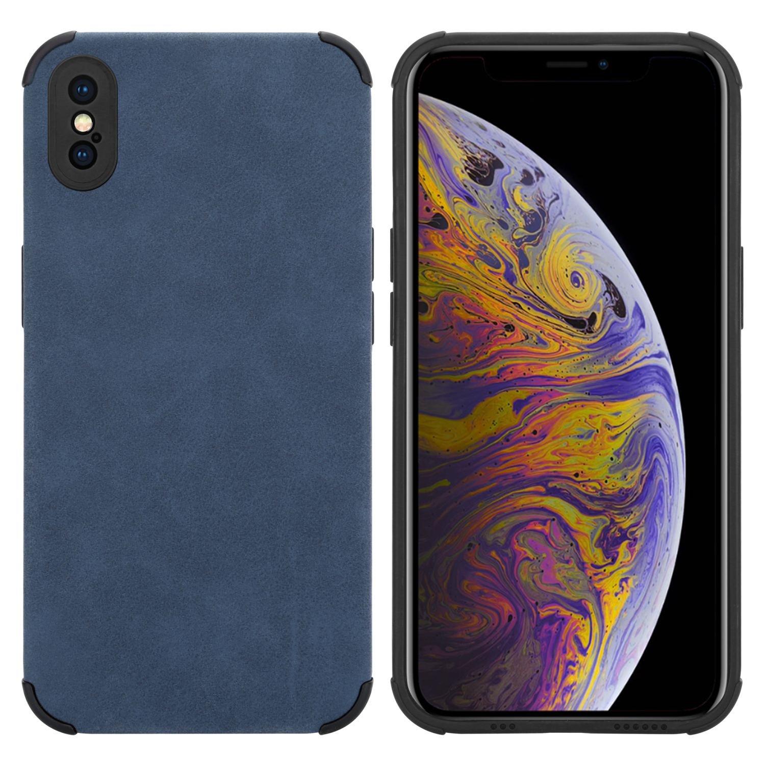 Cadorabo  Hülle für Apple iPhone X  XS mit Kunst-Wildleder Rückseite 