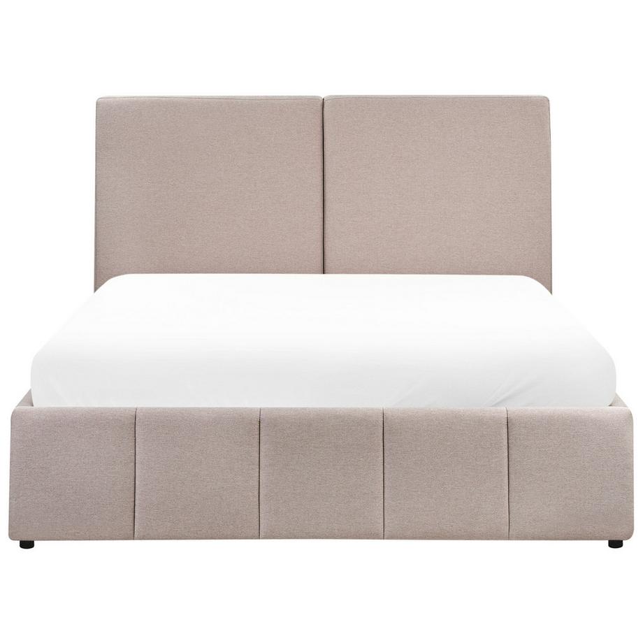 Beliani Lit ottoman en Tissu  CASTELNAVET  