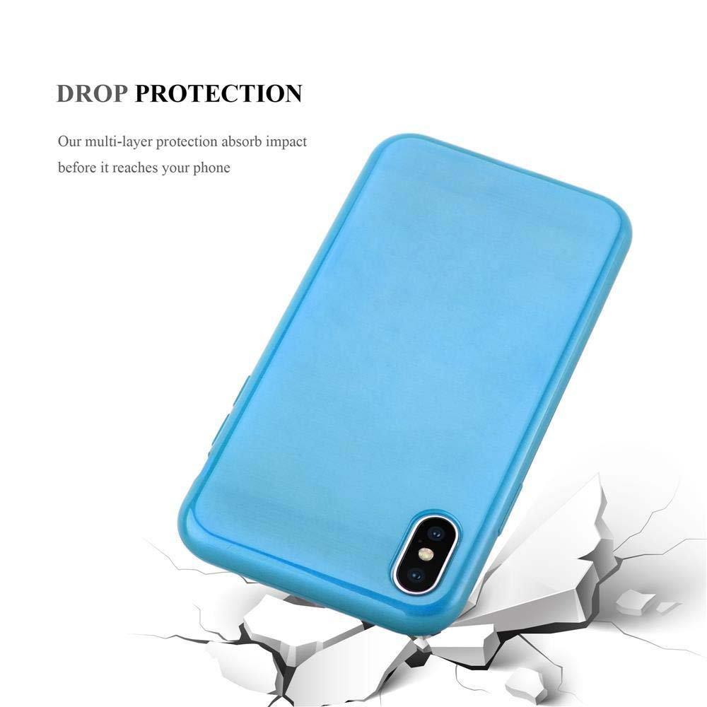 Cadorabo  Housse compatible avec Apple iPhone X / XS - Coque de protection en silicone TPU flexible au design brossé 