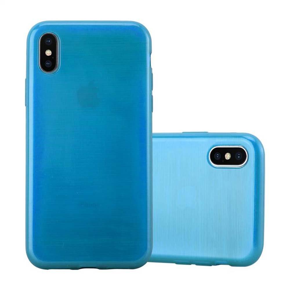 Cadorabo  Housse compatible avec Apple iPhone X / XS - Coque de protection en silicone TPU flexible au design brossé 