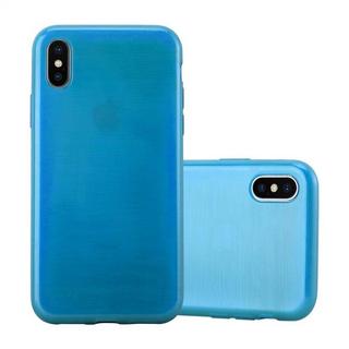 Cadorabo  Housse compatible avec Apple iPhone X / XS - Coque de protection en silicone TPU flexible au design brossé 