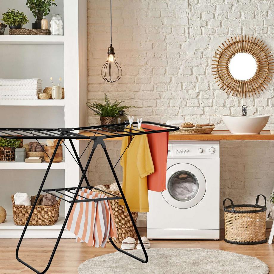 Northix  Zusammenklappbarer Wäscheständer mit mehreren Paaren 