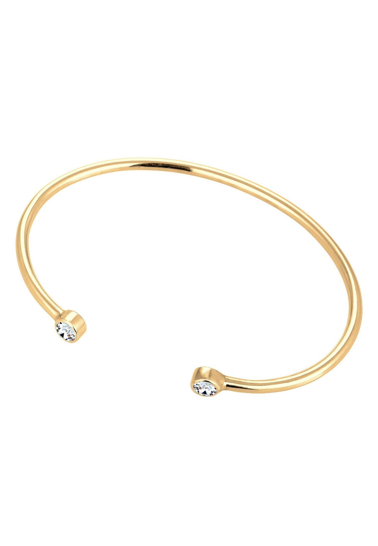 Elli  Bracelet Anneau De Bras Géo Minimaliste Avec Cristaux 