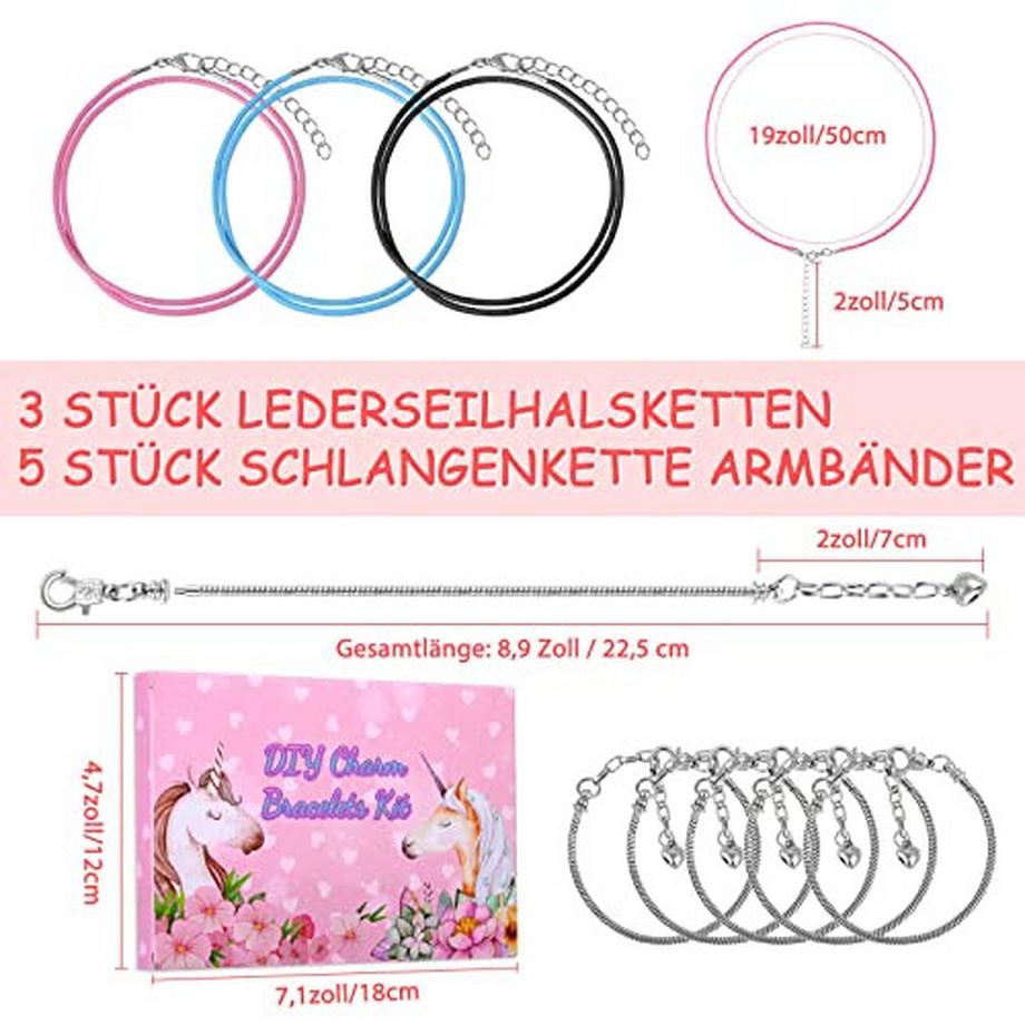 Activity-board  Schmuck Handwerk Kits Charme Armband Handwerk Kit Geschenke DIY Schmuck machen Kit Spielzeug für Kinder Erwachsene Schmuck machen Kit Perle Schlange Halskette 