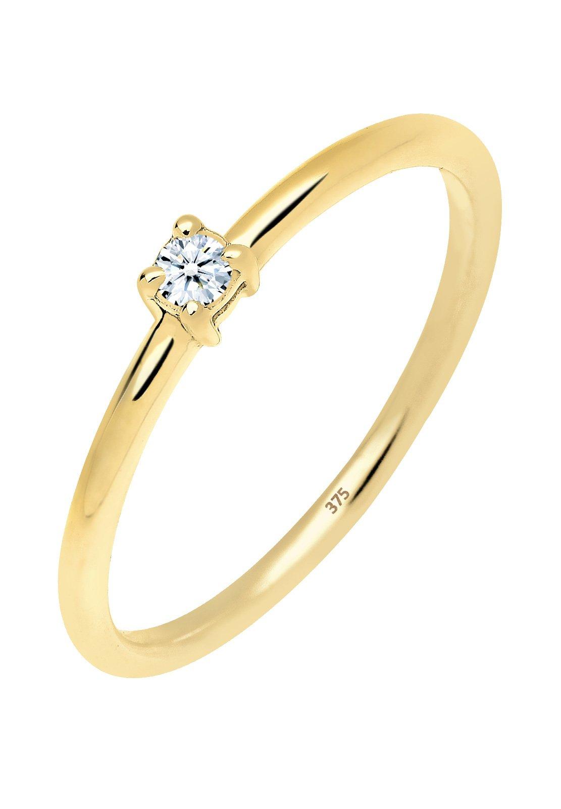 Elli  Bague Bague De Fiançailles Diamant 0.06 Ct. 