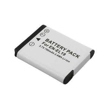 Batteria 700mAh per Fotocamera Nikon EN-EL19 3,7V Li-ion