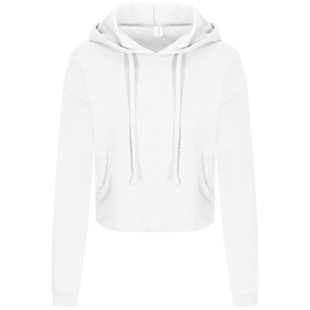 Image of Just Hoods Girlie Cropkapuzenpullover Damen Weiss S