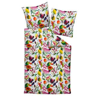 Janine Modern Art S Pack de 1 Linge de lit réversible en satin  