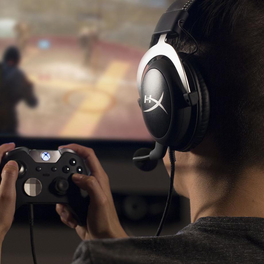 HyperX  Casque  CloudX pour jeux (argent argenté noir) - Xbox 