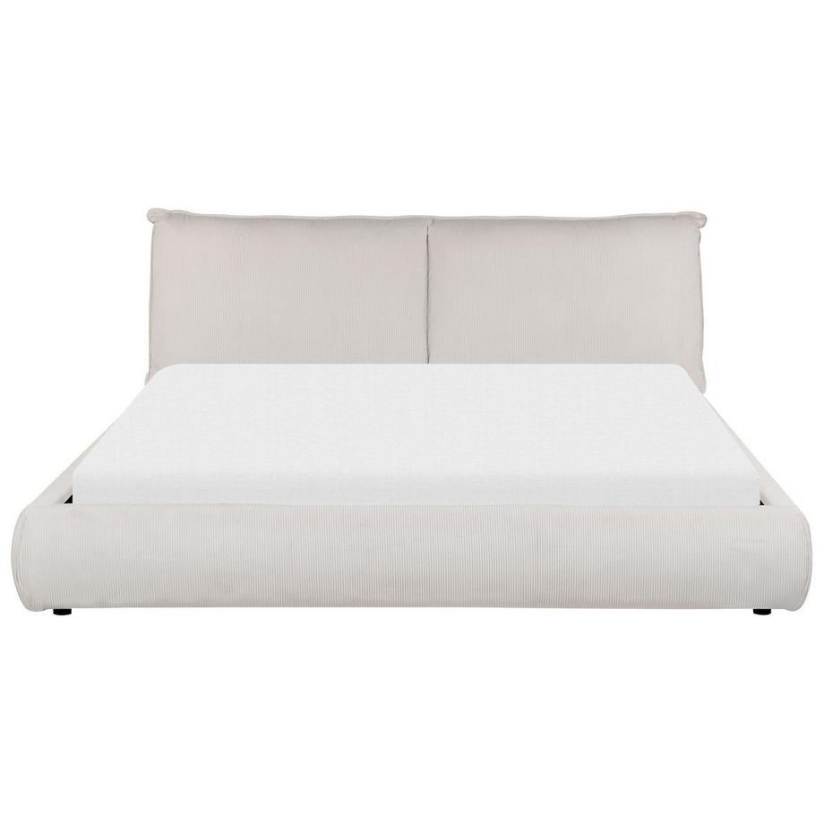 Beliani Letto en Velluto a coste Moderno VINAY  