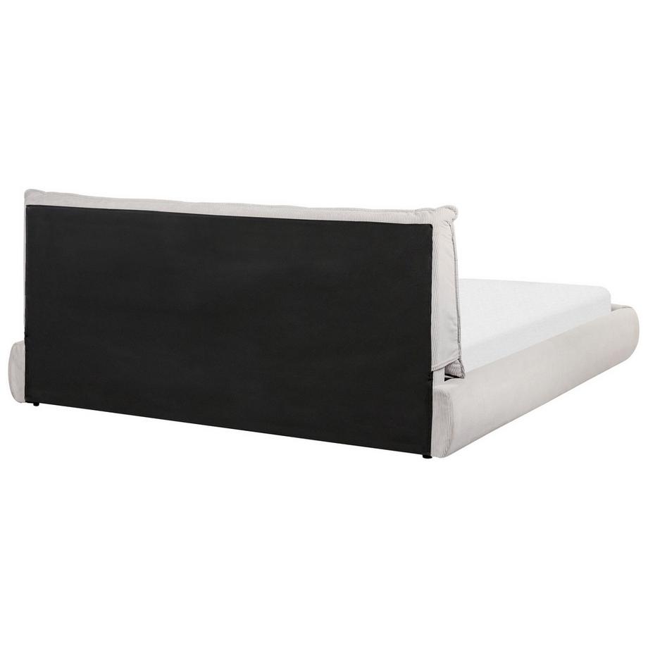 Beliani Letto en Velluto a coste Moderno VINAY  