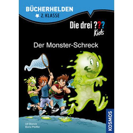 Die drei ??? Kids, Bücherhelden 2. Klasse, Der Monster-Schreck Pfeiffer, Boris; Blanck, Ulf; Saße, Jan (Illustrationen); Schmidt, Kim (Illustrationen) Copertina rigida 