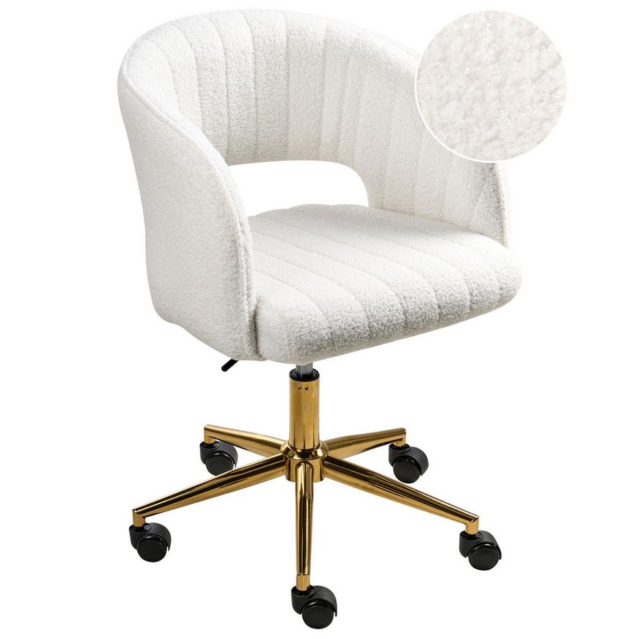 Chaise de bureau en Bouclé  KATONAH