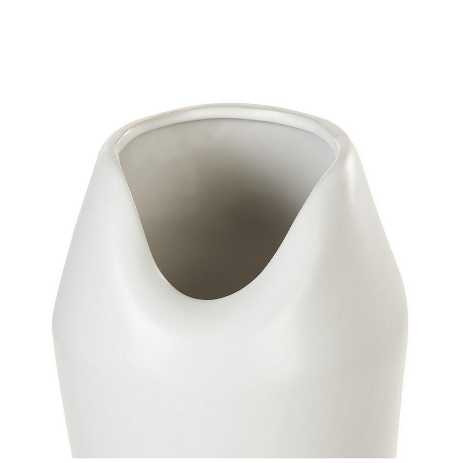 Beliani Vase décoratif en Grès Glamour APAMEA  