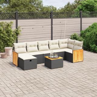 VidaXL set divano da giardino Polirattan  