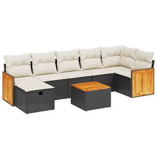 VidaXL set divano da giardino Polirattan  