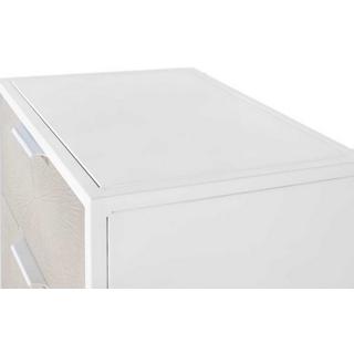 mutoni Table de nuit blanc 50x60  