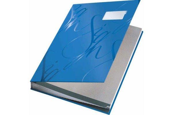 Leitz LEITZ Unterschriftsmappen 57450035 blau 18 Fächer  