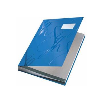 LEITZ Unterschriftsmappen 57450035 blau 18 Fächer