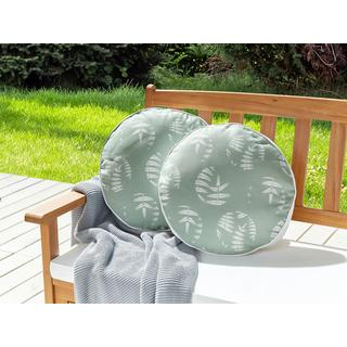 Beliani Gartenkissen 2er Set aus Polyester Modern ALASSIO  