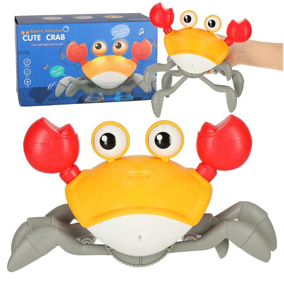 Pricenet  Interaktiver Krabbenkrabbler mit gelbem Ton 