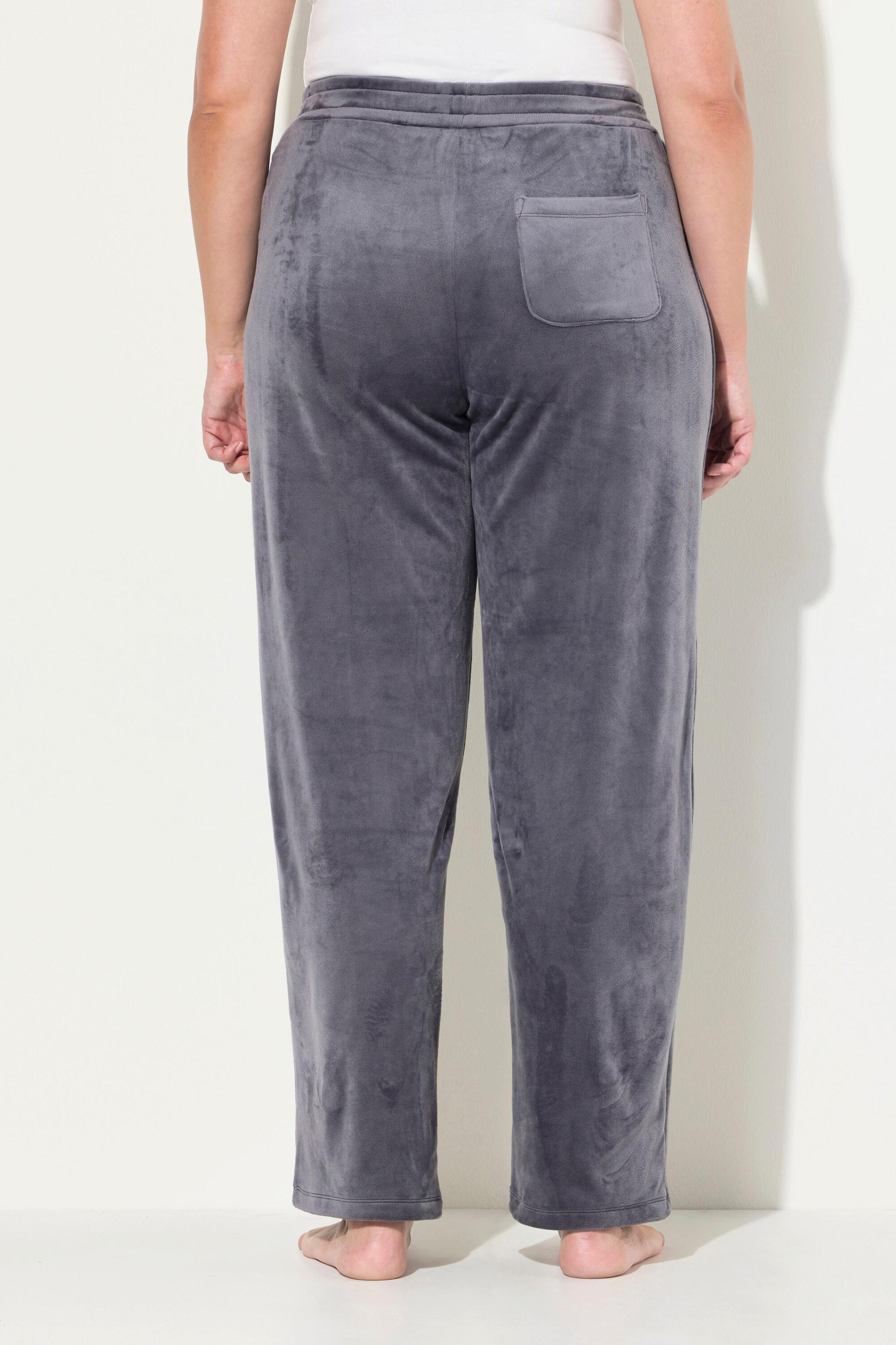 Ulla Popken  Loungewear-Nickihose, weites Bein, recycelt 