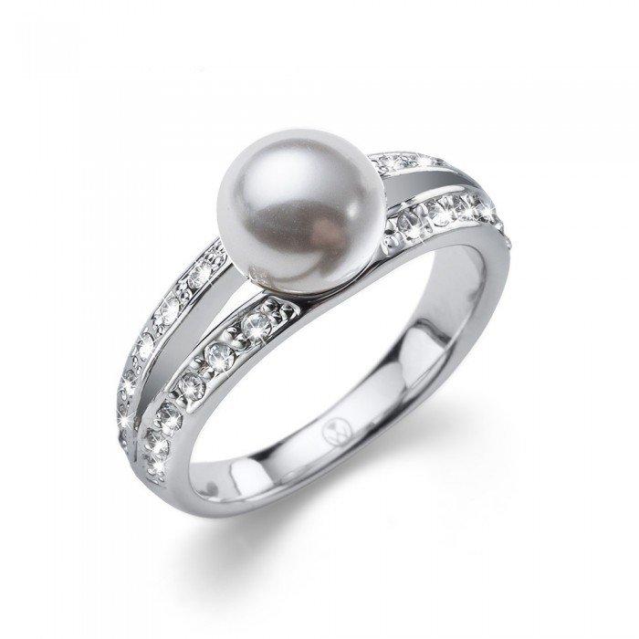 Image of Ring Pearl Play Damen Silber 17mm
