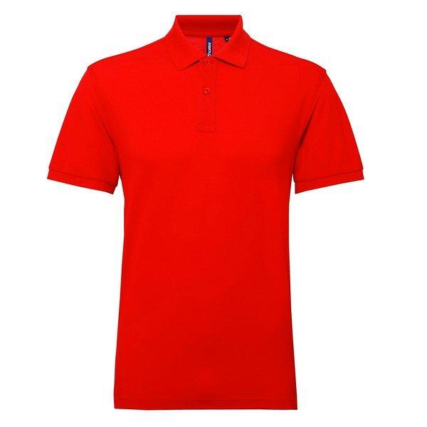 Image of Asquith&fox Poloshirt Herren Rot Bunt M