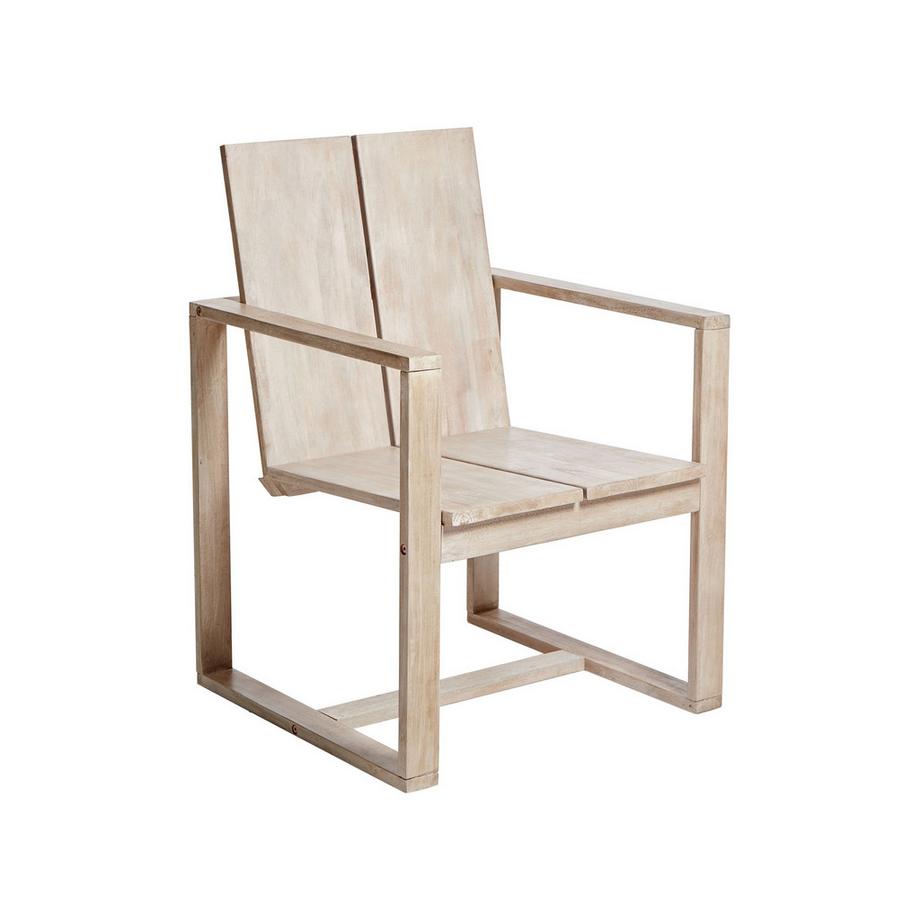 Beliani Salle à manger de jardin avec chaises en Acacia Rustique AZZANELLO  