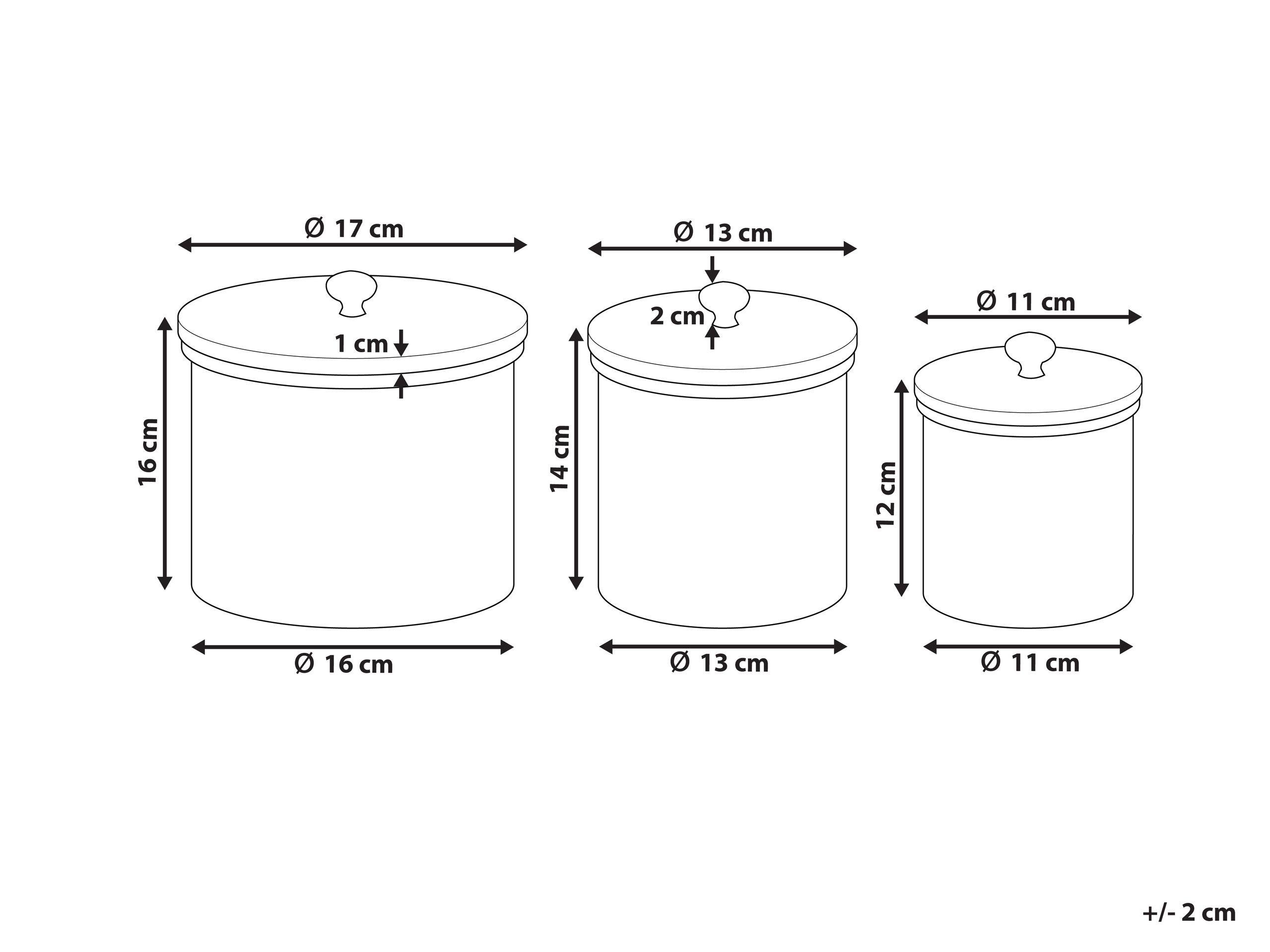 Beliani Conteneur en Aluminium Glamour ALEXANDRIA  