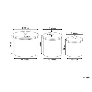 Beliani Conteneur en Aluminium Glamour ALEXANDRIA  