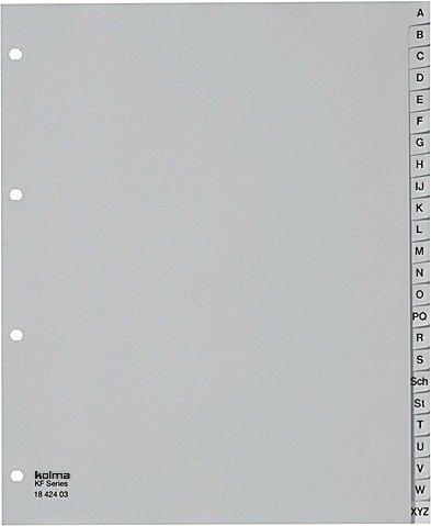 Image of Register Kolmaflex Xl A4 18.424.03 Grau, A-z, 24-teilig, 4-loch Unisex